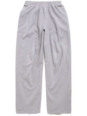 Balenciaga Baggy cotton-fleece track pants - Grey