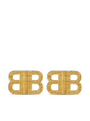 Balenciaga BB 2.0 Textured XS earrings - Gold