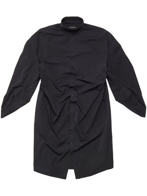 Balenciaga BB Corp twisted shirt dress - Black