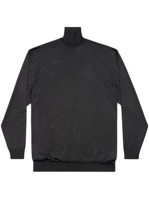 Balenciaga BB Oversized high-neck sweater - Black
