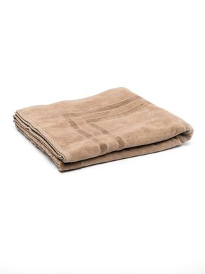 Balenciaga BB Paris beach towel - Brown