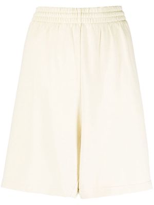 Balenciaga BB Paris Icon fleece shorts - Neutrals