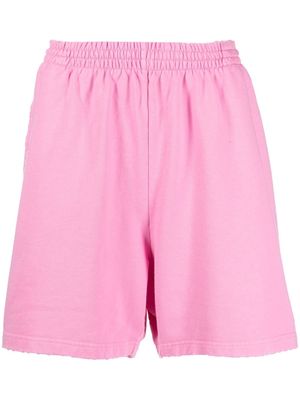 Balenciaga BB Paris Icon fleece shorts - Pink