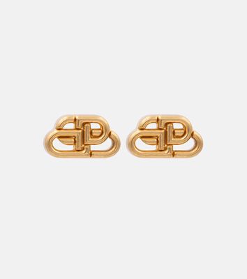 Balenciaga BB XS gold-plated stud earrings