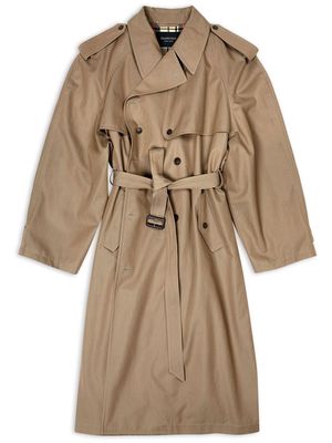 Balenciaga belted trench coat - Neutrals