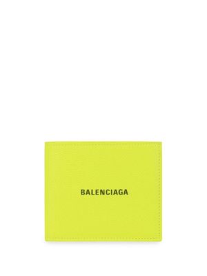 Balenciaga bi-fold logo-print wallet - Yellow