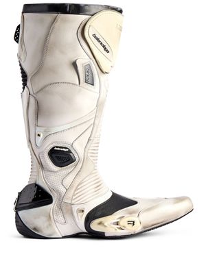 Balenciaga Biker Boot leather boots - White