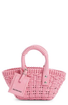 Balenciaga Bistro Extra Small Basket Bag in Sweet Pink