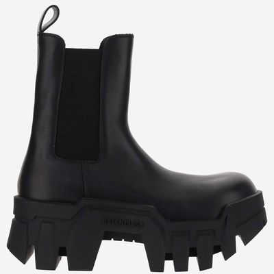 Balenciaga Bulldozer Leather Chelsea Boots