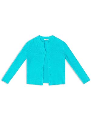 Balenciaga button-fastening knit cardigan - Blue