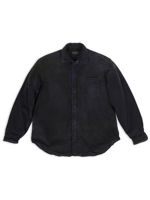 Balenciaga button-up denim shirt - Black