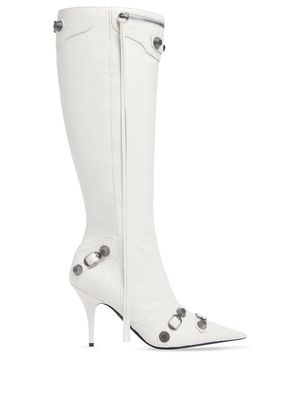 Balenciaga Cagole 90mm knee-high boots - White