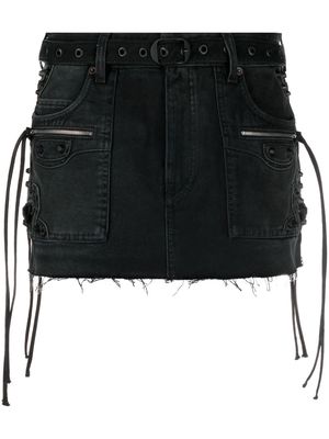 Balenciaga Cagole denim miniskirt - Black