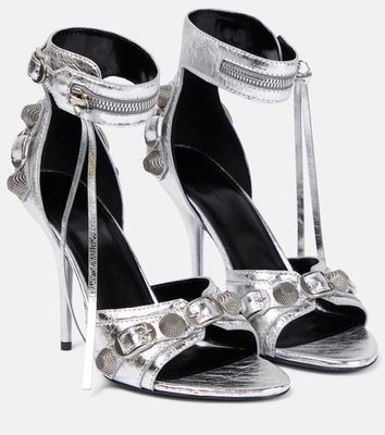 Balenciaga Cagole embellished leather sandals