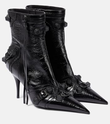 Balenciaga Cagole leather ankle boots