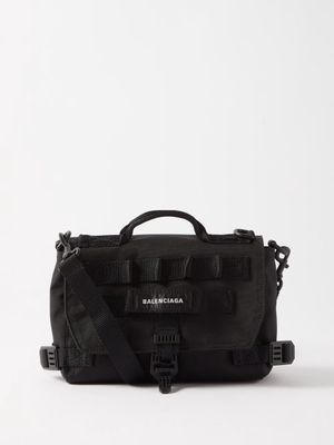 Balenciaga - Car Large Nylon-canvas Cross-body Bag - Mens - Black