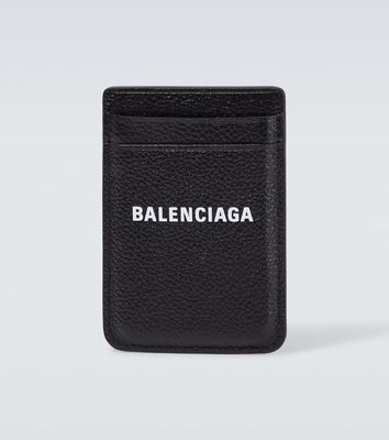 Balenciaga Cash leather phone card holder