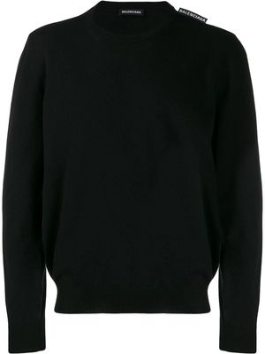 Balenciaga cashmere knitted sweater - Black