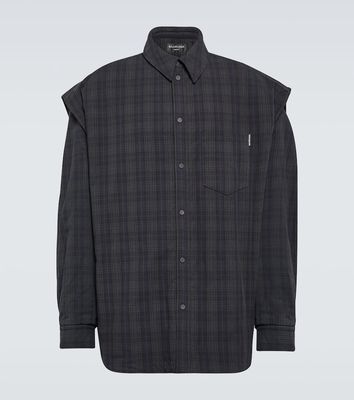 Balenciaga Checked cotton flannel shirt