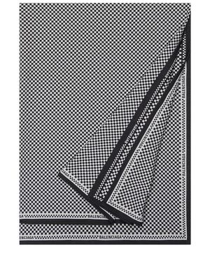 Balenciaga checkerboard-print table set - Black