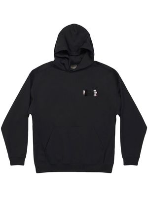 Balenciaga chest-logo hoodie - Black