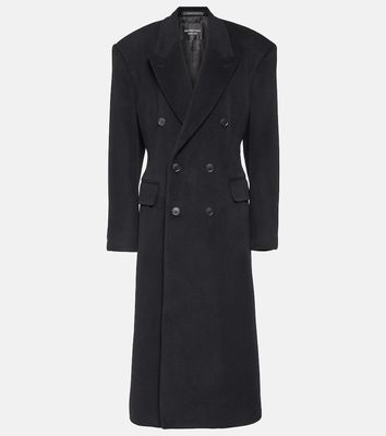 Balenciaga Cinched cashmere and wool coat