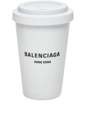 Balenciaga Cities Hong Kong coffee cup - White