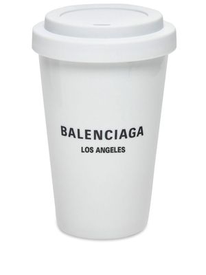 Balenciaga Cities Los Angeles coffee cup - White