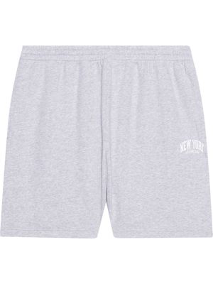 Balenciaga Cities New York track shorts - Grey