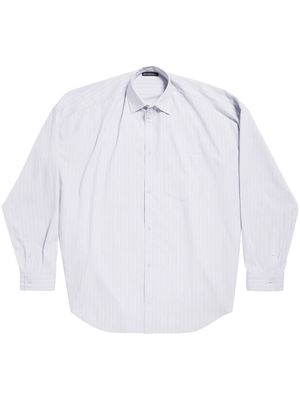 Balenciaga Cocoon striped shirt - White