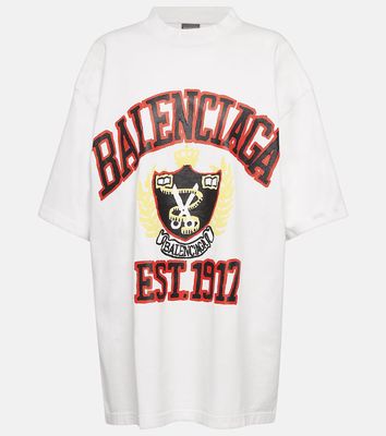 Balenciaga College logo cotton T-shirt