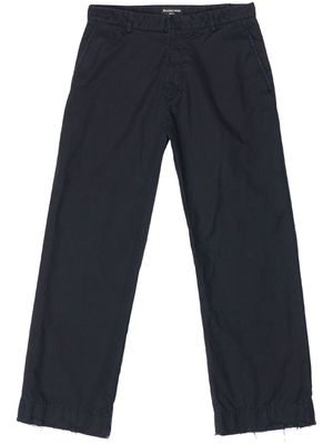 Balenciaga cropped cotton trousers - Black