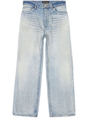 Balenciaga cropped straight-leg jeans - Blue