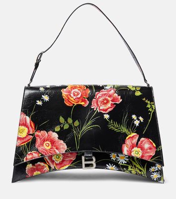 Balenciaga Crush Large floral shoulder bag