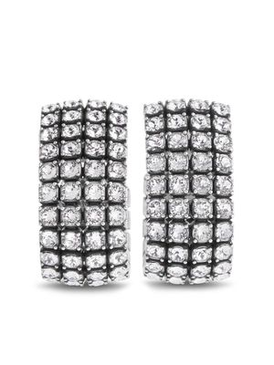 Balenciaga crystal-embellished ear cuffs - Silver