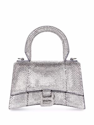 Balenciaga crystal-embellished Hourglass tote bag - Grey
