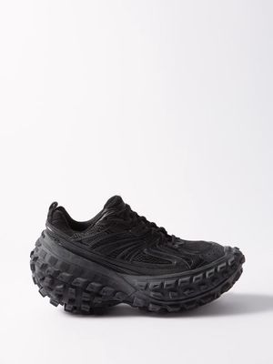 Balenciaga - Defender Exaggerated-sole Trainers - Womens - Black