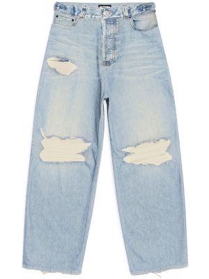 Balenciaga Destroyed loose-fit jeans - Blue