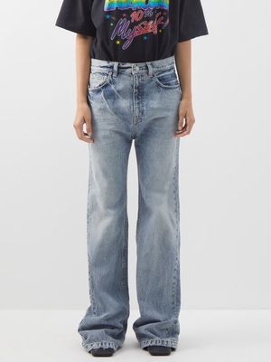 Balenciaga - Distressed Flared Jeans - Womens - Denim