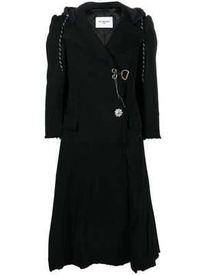 Balenciaga DIY hooded coat - Black