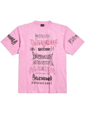 Balenciaga DIY Metal cotton T-shirt - Pink
