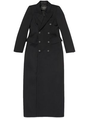 Balenciaga double-breasted hourglass coat - Black