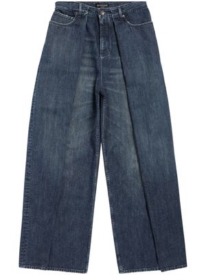 Balenciaga Double Side mid-rise lose-fit jeans - Blue