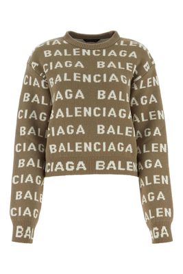 Balenciaga Dove Grey Wool Blend Sweater