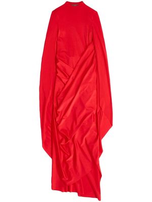 Balenciaga draped maxi dress - Red