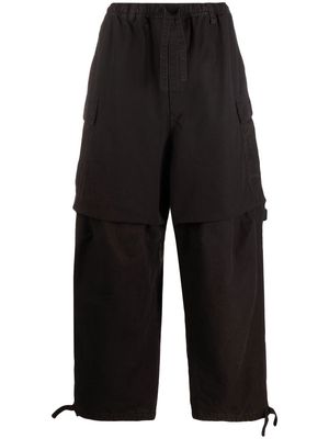 Balenciaga drawstring cargo trousers - Black