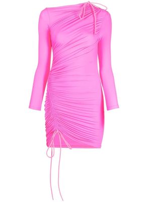 Balenciaga drawstring-detailed mini dress - Pink