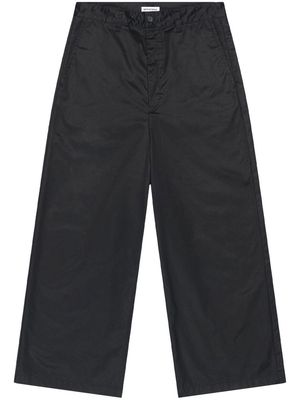Balenciaga drop-crotch wide-leg trousers - Black