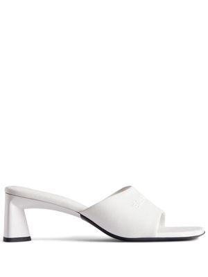 Balenciaga Duty Free 60mm leather mules - White