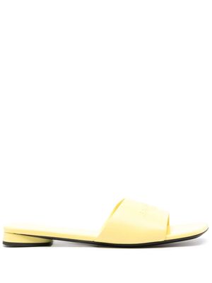 Balenciaga Duty Free leather slides - Yellow